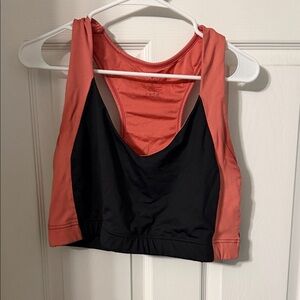 Fashion to Figure Coral & Black Racerback Sports Bra